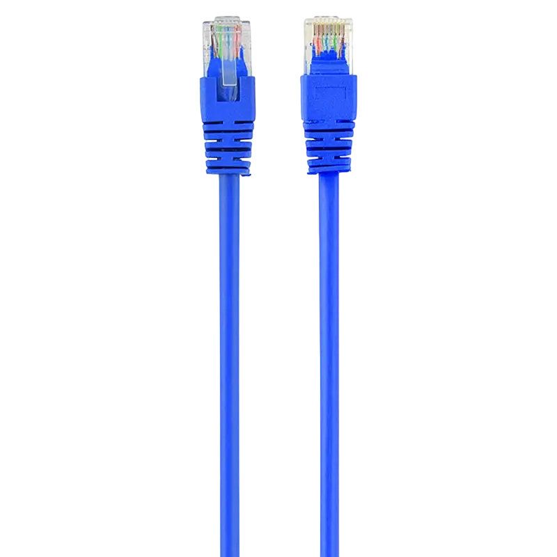 0.25m, Patch Cord Blue, PP12-0.25M/B, Cat.5E, Cablexpert, molded strain relief 50u" plugs
