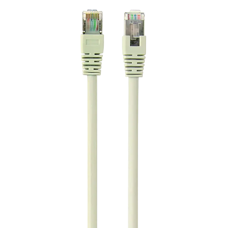 0.25m, FTP Patch Cord Gray, PP22-0.25M, Cat.5E, Cablexpert, molded strain relief 50u" plugs