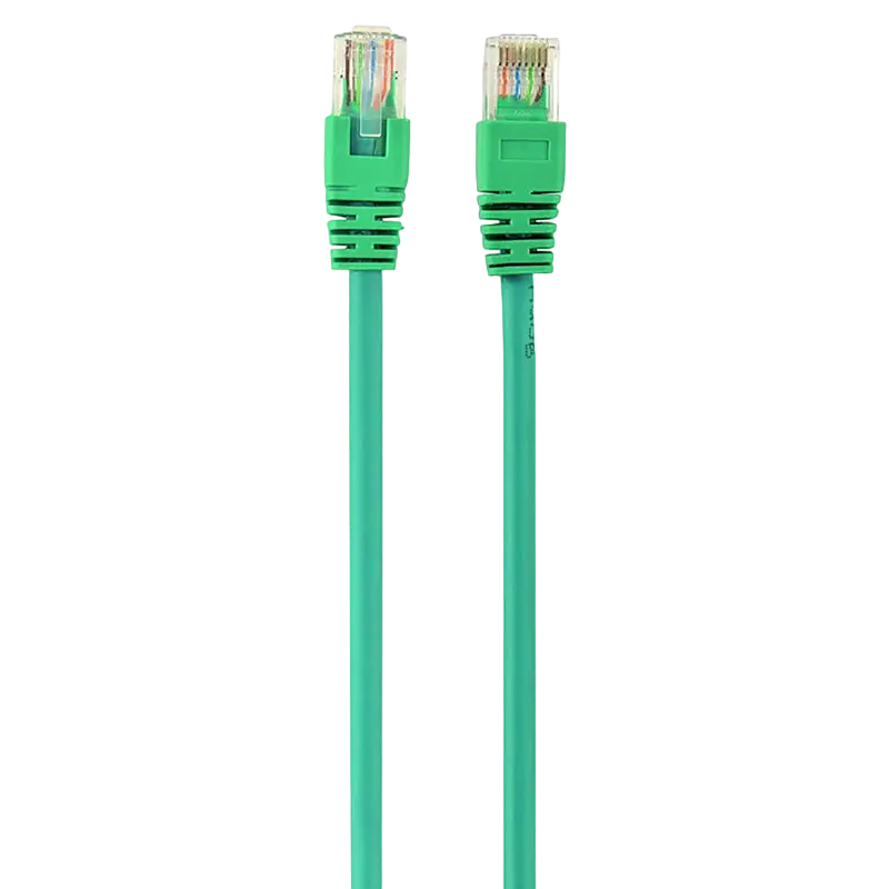 0.25m, Patch Cord Green, PP12-0.25M/G, Cat.5E, Cablexpert, molded strain relief 50u" plugs