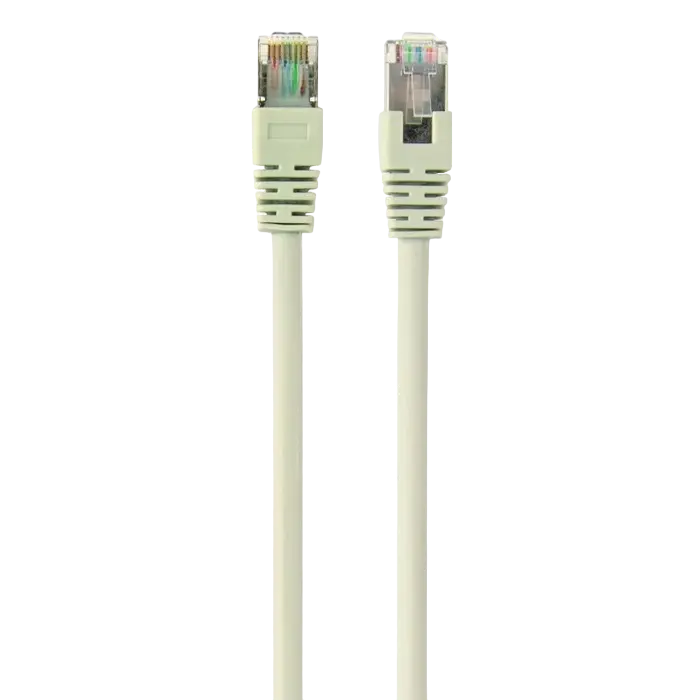 0.5m, FTP Patch Cord Gray PP22-0.5M, Cat.5E, Cablexpert, molded strain relief 50u" plugs
