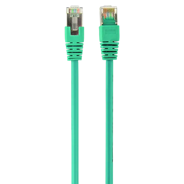 0.5m, FTP Patch Cord Green, PP22-0.5M/G, Cat.5E, Cablexpert, molded strain relief 50u" plugs