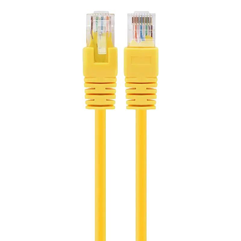 0.5m, Patch Cord Yellow, PP12-0.5M/Y, Cat.5E, Cablexpert, molded strain relief 50u" plugs