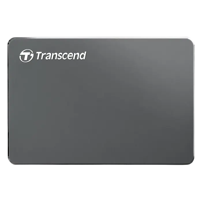 1.0TB (USB3.1) 2.5" Transcend "StoreJet 25C3", Iron Gray, Ultra-Slim, Aluminum Casing