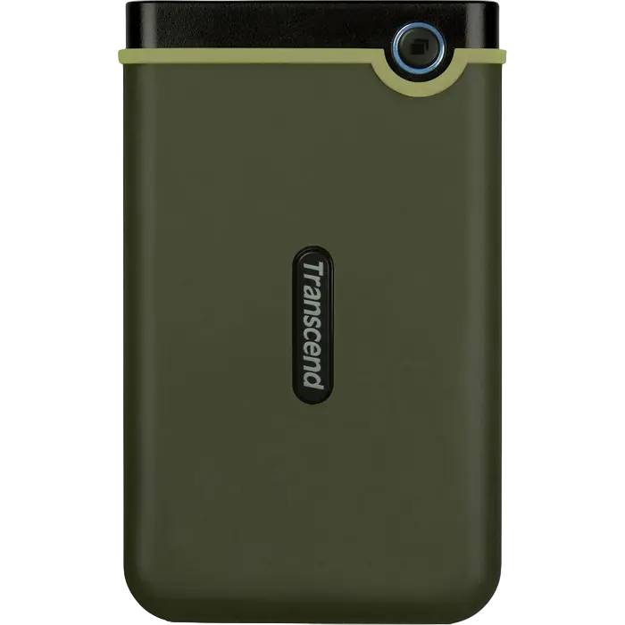 1.0TB (USB3.1) 2.5" Transcend "StoreJet 25M3G" Slim, Military Green, Rubber Anti-Shock, OT Backup