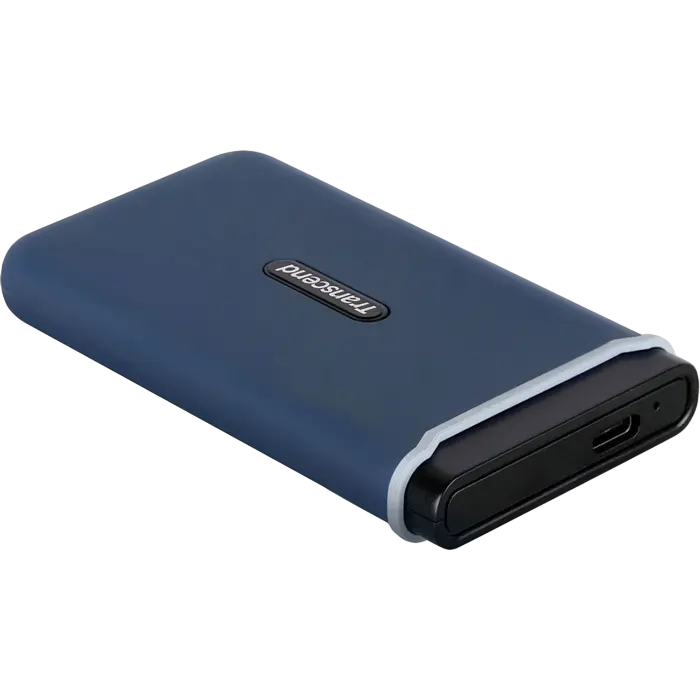 1.0TB Transcend Portable SSD ESD370C Navy Blue, USB-C 3.1 (96x54x12mm, 87g, R/W:1050/950MB/s)