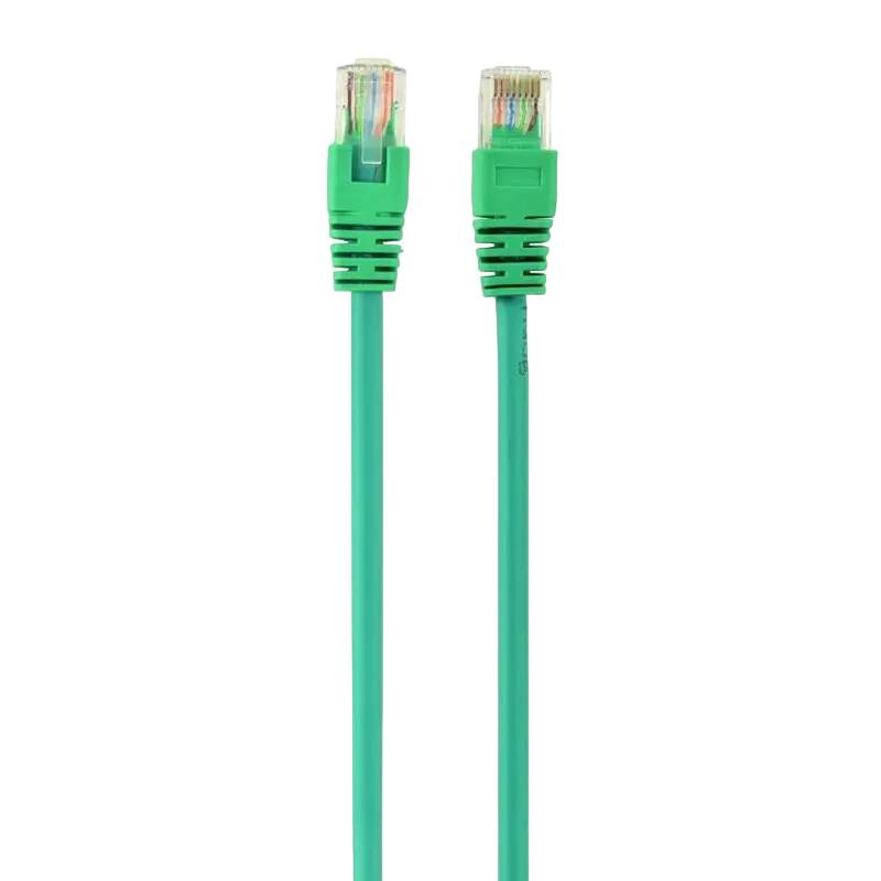 1 m, Patch Cord Green, PP12-1M/G, Cat.5E, Cablexpert, molded strain relief 50u" plugs