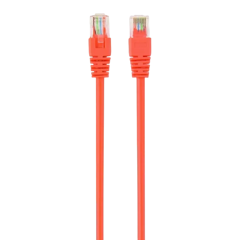 1 m, Patch Cord Orange, PP12-1M/O, Cat.5E, Cablexpert, molded strain relief 50u" plugs