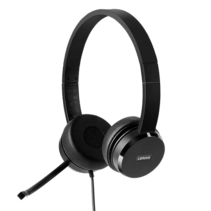 Lenovo 100 Stereo USB Headset with microphone