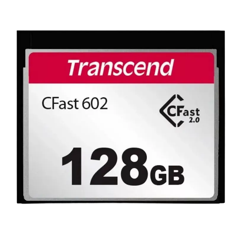 128GB CompactFlash Card, CFast 2.0, Transcend CFX602 "TS128GCFX602" (R/W: 500/350MB/s)