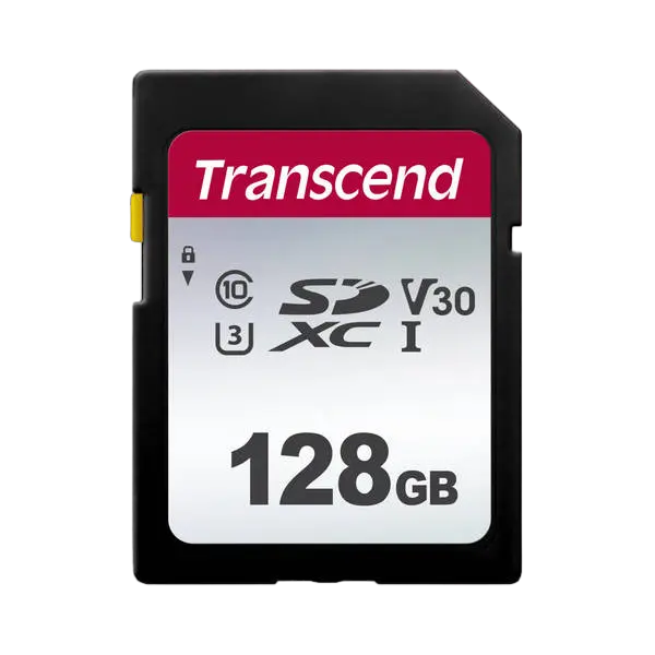 128GB SDXC Card (Class 10) UHS-I, U3, Transcend 300S "TS128GSDC300S" (R/W:100/40MB/s)