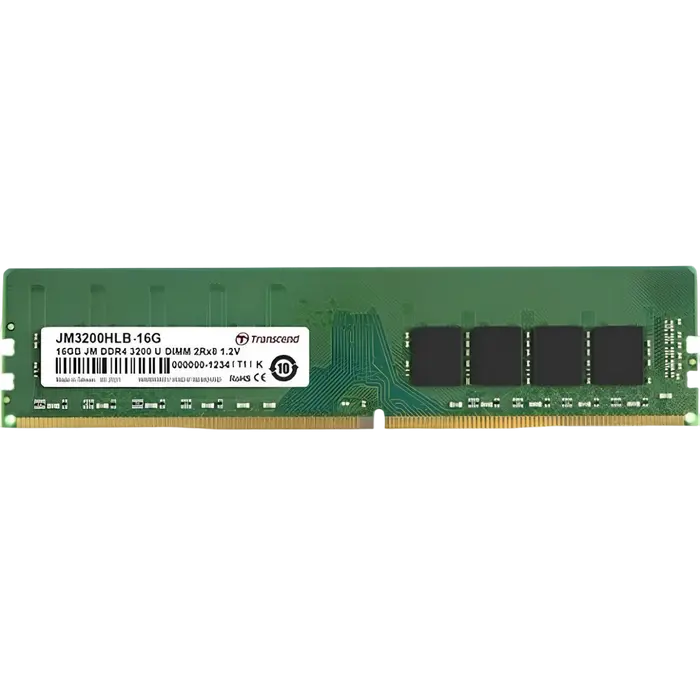 16GB DDR4- 3200MHz Transcend PC25600, CL22, 288pin DIMM 1.2V