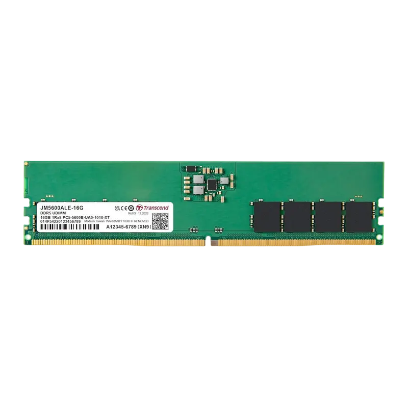 16GB DDR5- 5600MHz Transcend JetRam (JM5600ALE-16G), (2Gx8)x8, 1Rx8, CL46, 1.1V
