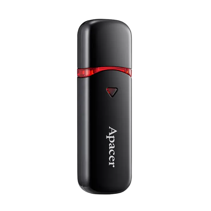 16GB USB2.0 Flash Drive Apacer "AH333", Black, Classic Cap (AP16GAH333B-1)