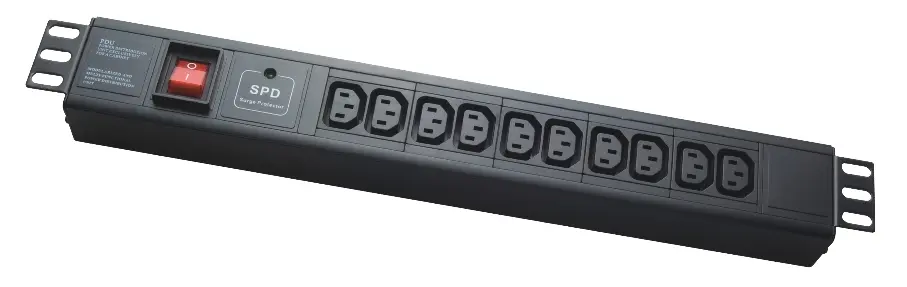 19" 1.5U IEC power socket, PDU-IE0020, 10 ports, 16A, 1.8M, APC Electronic