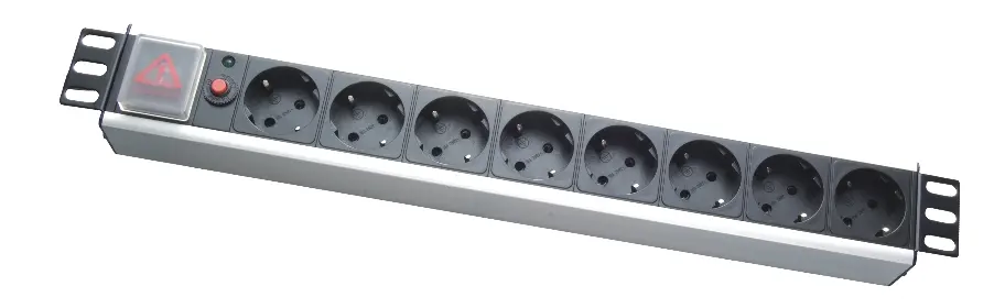 19" 1U power socket, PDU-GM001, 8 ports, 16A, 1.8M, PVC sheel, APC Electronic