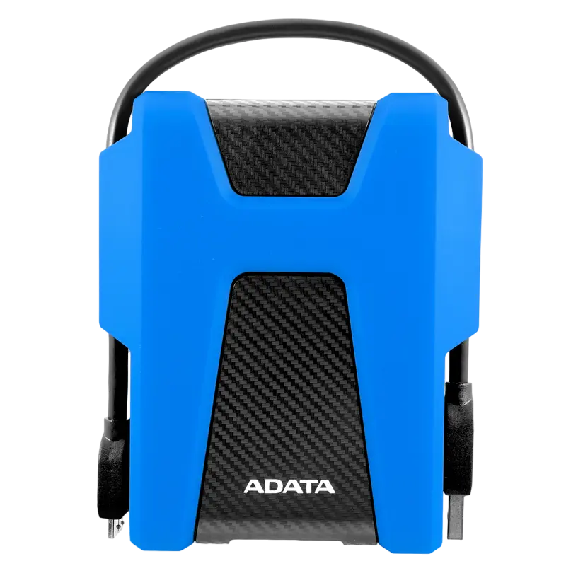 2.0TB (USB3.1) 2.5" ADATA HD680 Anti-Shock External Hard Drive, Black/Blue (AHD680-2TU31-CBL)