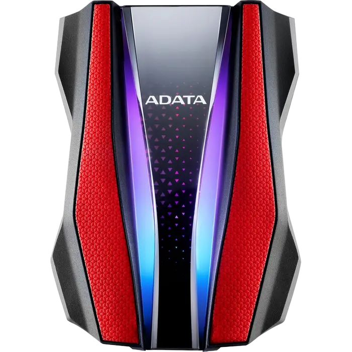 2.0TB (USB3.2) 2.5" ADATA HD770G RGB IP68 Rugged, Water/Shock/Dustproof, Red (AHD770G-2TU32G1-CRD)