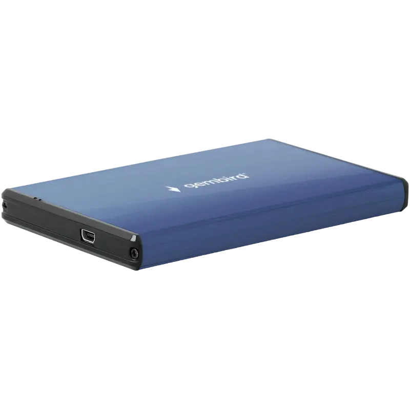 2.5" SATA HDD External Case miniUSB3.0, Aluminum Deep Blue, Gembird "EE2-U3S-3-DB"