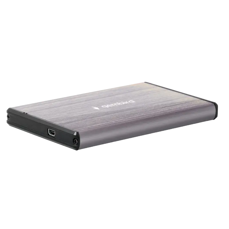 2.5" SATA HDD External Case miniUSB3.0, Aluminum Light-Grey, Gembird "EE2-U3S-3-LG"