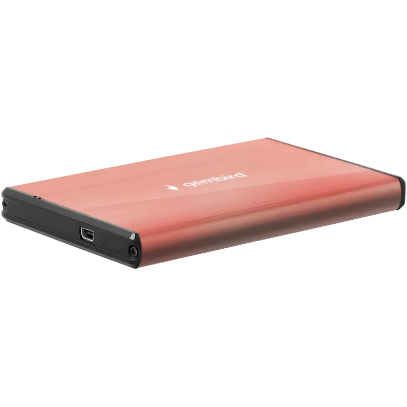 2.5" SATA HDD External Case miniUSB3.0, Aluminum Pink, Gembird "EE2-U3S-3-P"