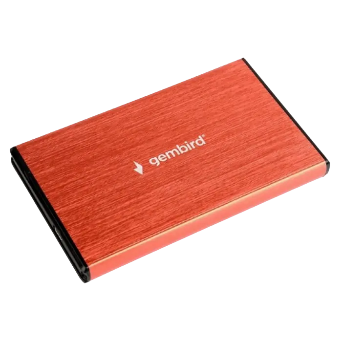 2.5" SATA HDD External Case miniUSB3.0, Aluminum Red, Gembird "EE2-U3S-3-R"