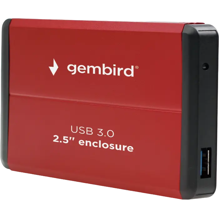 2.5" SATA HDD External Case (USB 3.0), Red, Gembird "EE2-U3S-2-R"