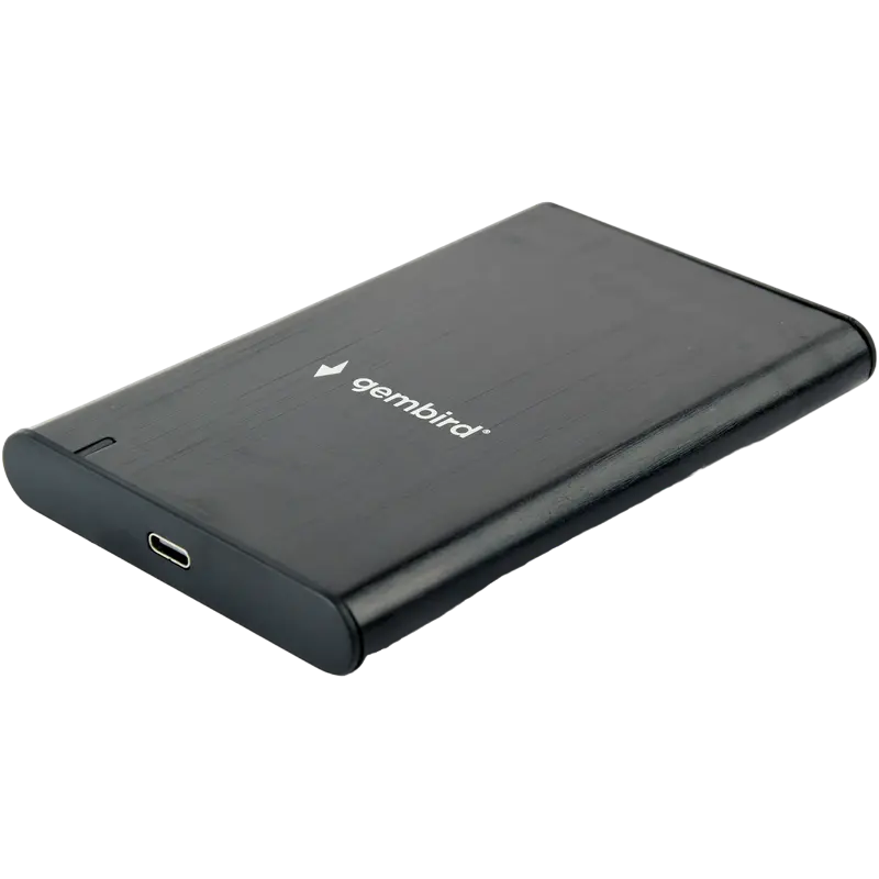 2.5" SATA HDD/SSD 9.5 mm External Case Type-C, Gembird "EE2-U3S-6", aluminum, Black