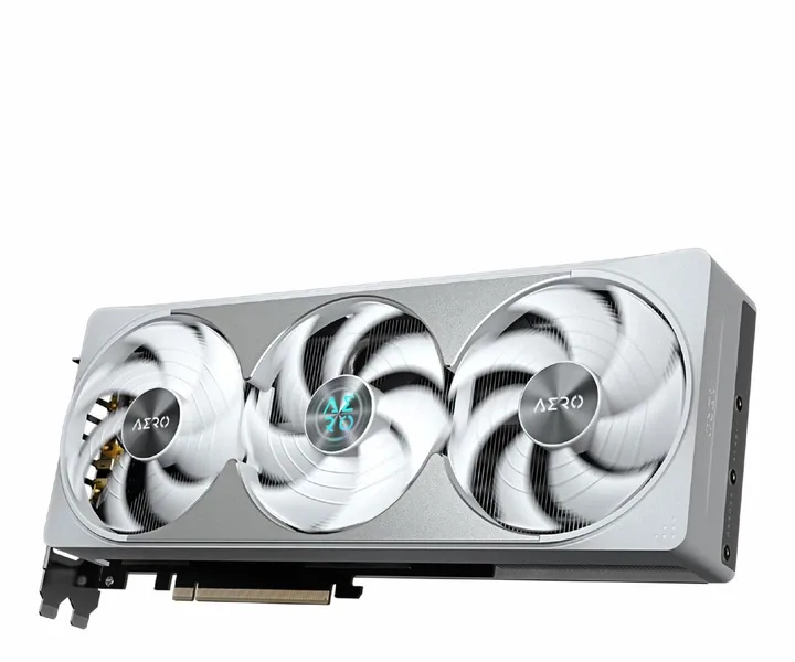 Gigabyte 2026) GeForce RTX 5080 Aero OC 16GB GDDR7 DLSS4, vedere laterală