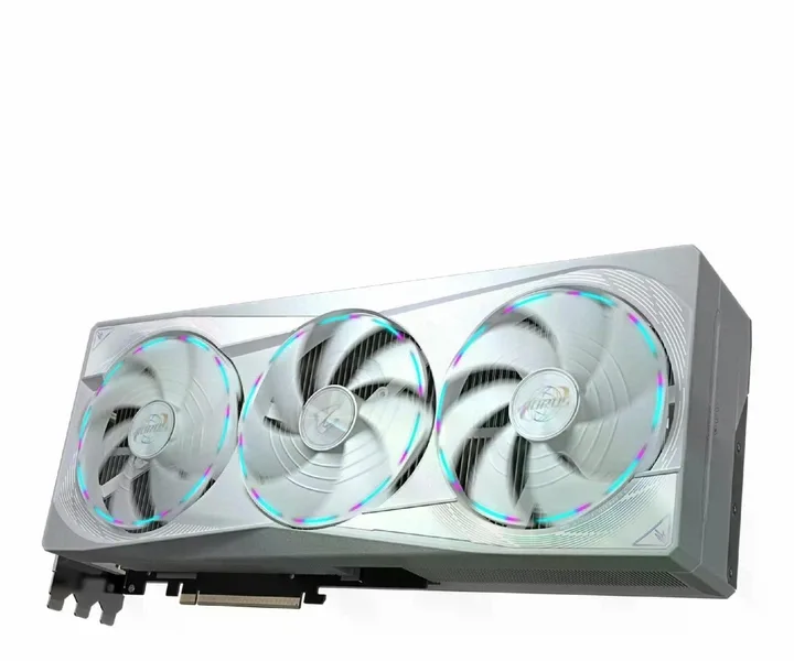 Gigabyte 2026) GeForce RTX 5080 AORUS Master Ice 16GB GDDR7 DLSS4, vedere laterală