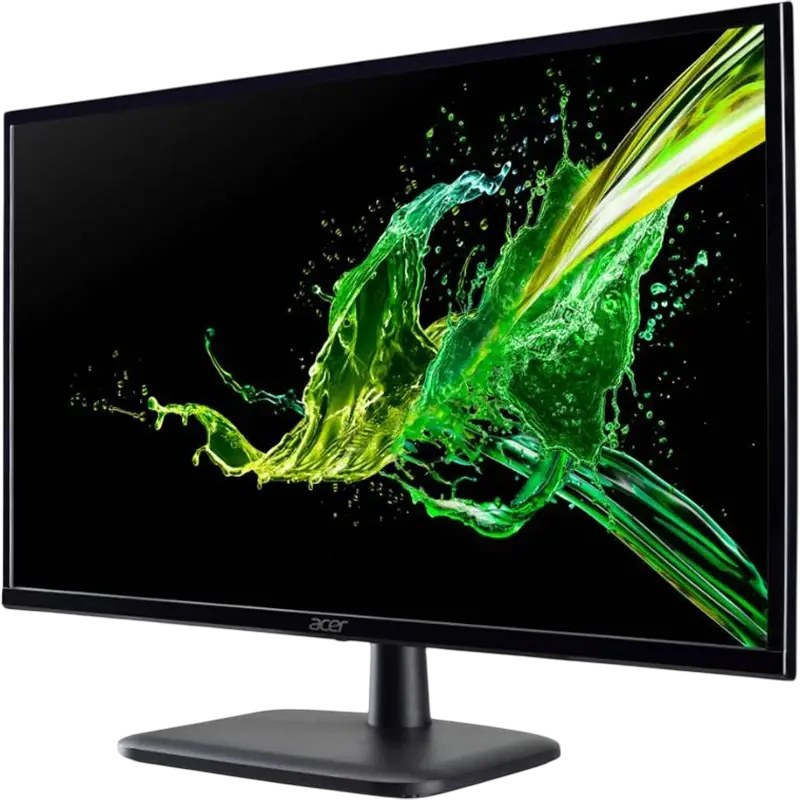 Monitor Acer EK220Q E3bi 21.5 inch, Full HD, 100 Hz, FreeSync, Negru, vedere laterală