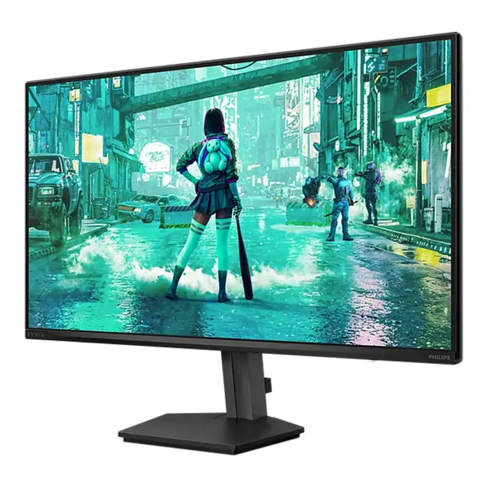 Monitor gaming Philips Evnia 24M2N3200NF 23.8 inch Full HD 144 Hz Negru, vedere posterioară