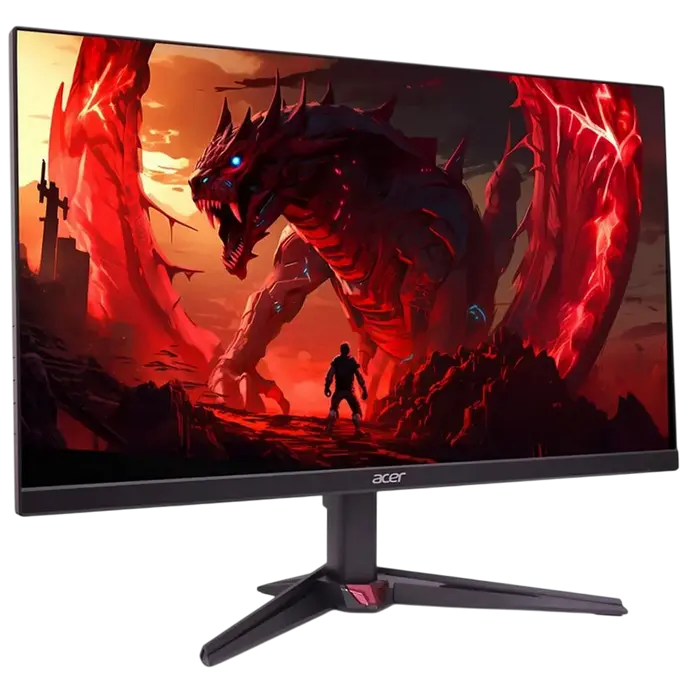 Monitor gaming Acer Nitro VG240YX1 23.8 inch IPS Full HD 200Hz, vedere laterală