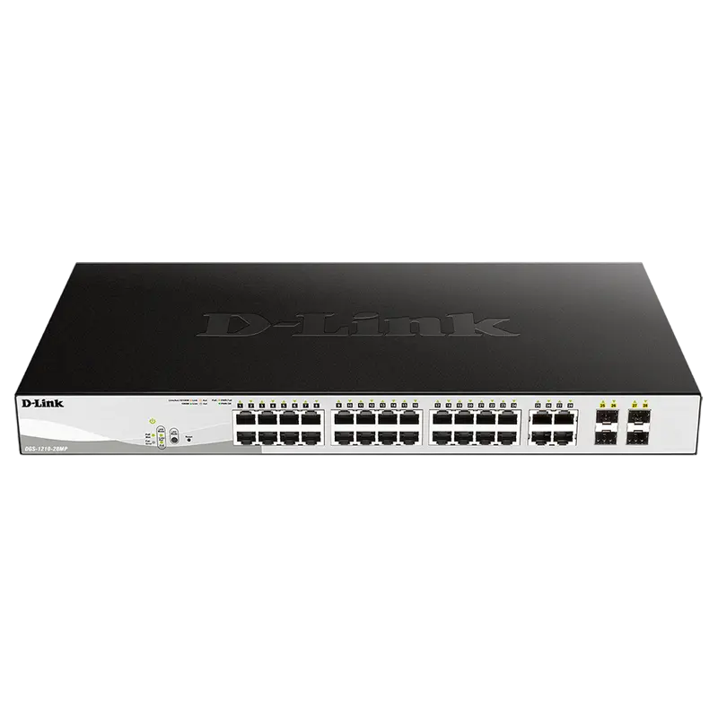 24*100BASE-TX POE SMART SWITCH, D-link DGS-1210-28MP/F1A