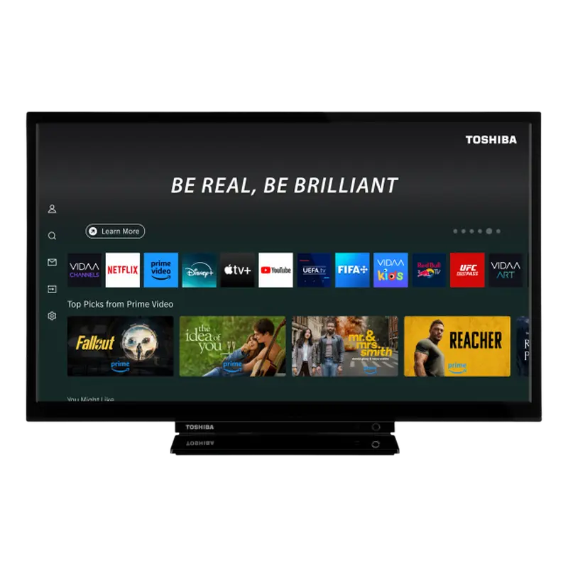 24" LED SMART TV TOSHIBA 24WV3563DG, HD Ready, VIDAA OS, Black