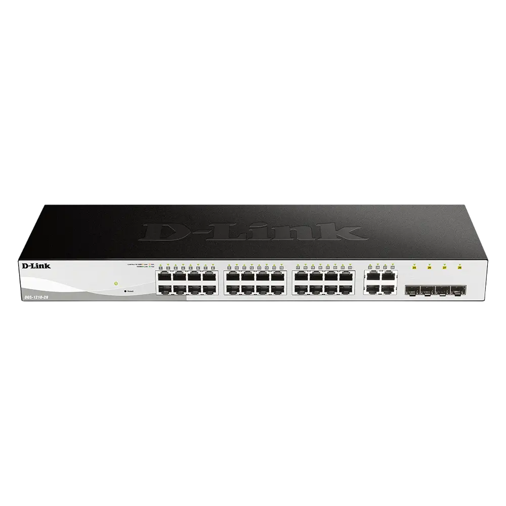 24-port 10/100/1000BASE-T, D-Link DGS-1210-28/F2A