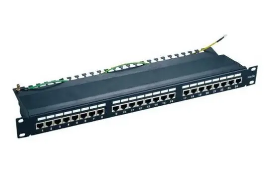 APC Electronic APC 24 ports FTP Cat.6 patch panel, LY-PP6-14, 19" Krone IDC