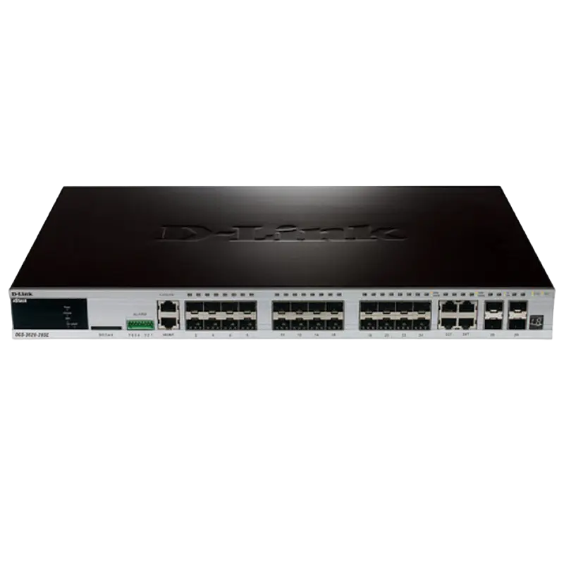 24-ports SFP L3 D-Link DGS-3620-28SC, 20 - ports SFP and 4 Combo/SFP, 4 ports 10G SFP+
