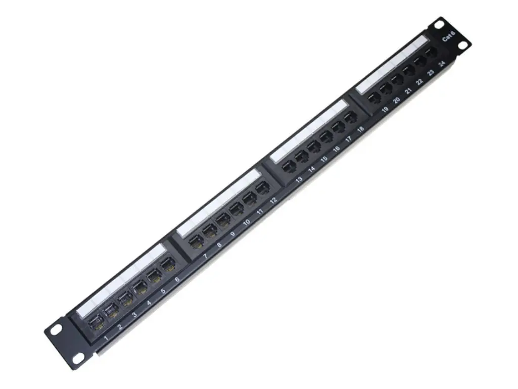 APC Electronic APC 24 ports UTP Cat.6 patch panel, LY-PP6-04, 19" Krone & 110 Dual