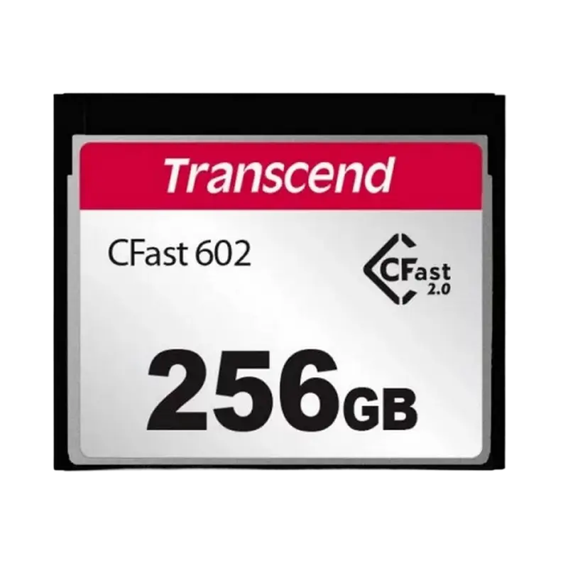 256GB CompactFlash Card, CFast 2.0, Transcend CFX602 "TS256GCFX602" (R/W: 500/350MB/s)