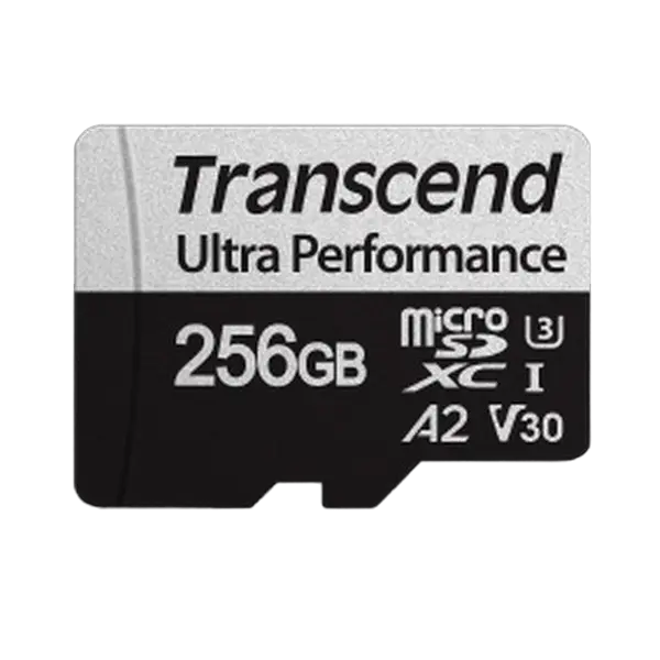 Card MicroSD 256GB Transcend 340S, V30 A2, cu adaptor SD