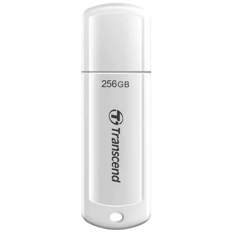 256GB USB3.1 Flash Drive Transcend "JetFlash 730", White Classic Cap (R/W:90/40MB/s)