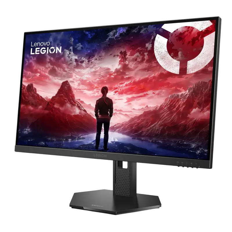Monitor Lenovo 27-10 27 inch IPS Full HD 240 Hz Negru, vedere laterală