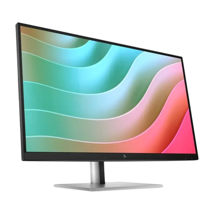 Monitor HP E27k G5 27 inch IPS 4K UHD 3840x2160 Argintiu/Negru, vedere alternativă