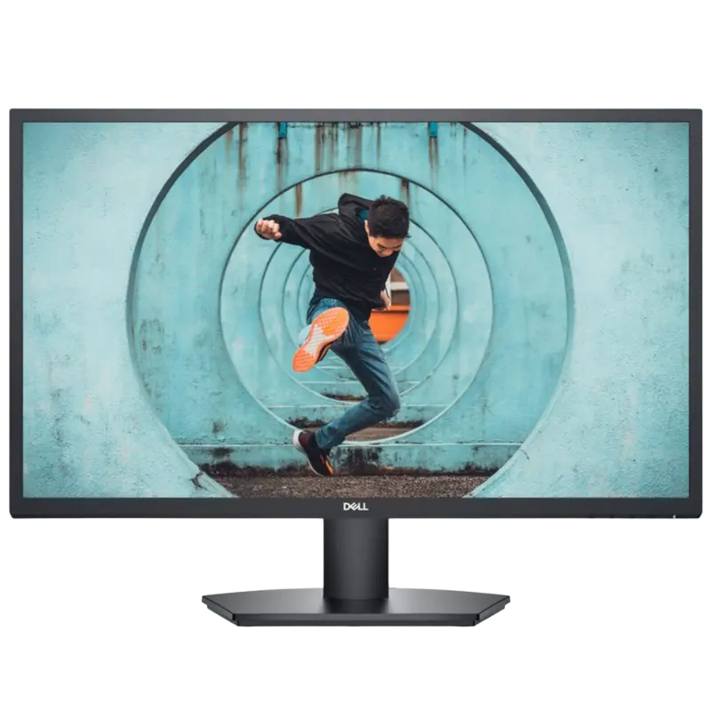 27" DELL SE2722H, Black, VA, 1920x1080, 75Hz, FreeSync, 5ms, 250cd, 3000:1, D-Sub+HDMI