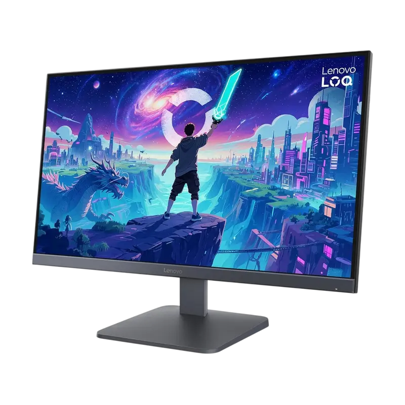 Monitor gaming Lenovo LOQ 27-10 27 inch IPS Full HD 200 Hz Negru/Gri, imagine suplimentară 8