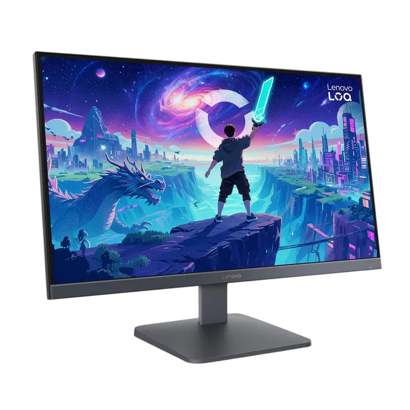 Monitor gaming Lenovo LOQ 27Q-10 27 inch IPS WQHD 180 Hz Negru/Gri, imagine suplimentară 8