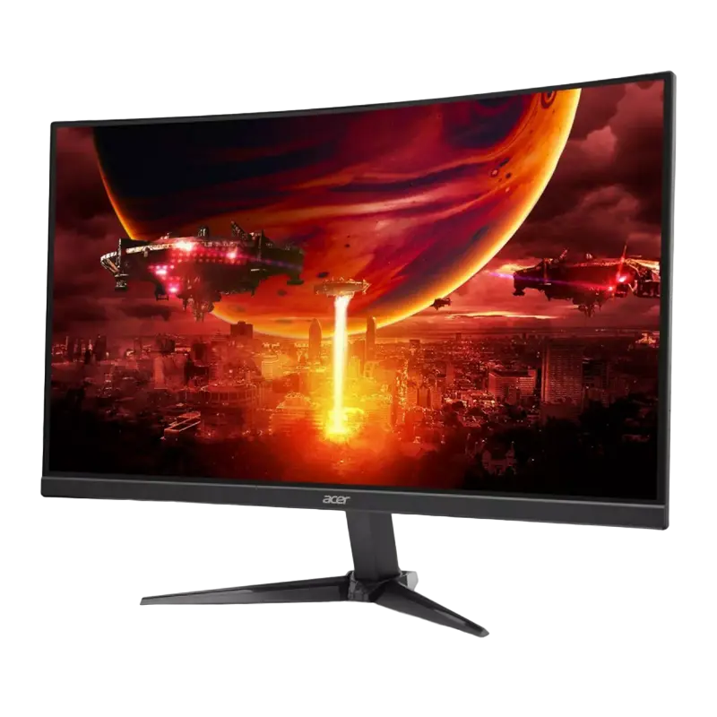 Monitor gaming Acer Nitro ED271UP3 27 inch QHD 180Hz curbat, detaliu interfață