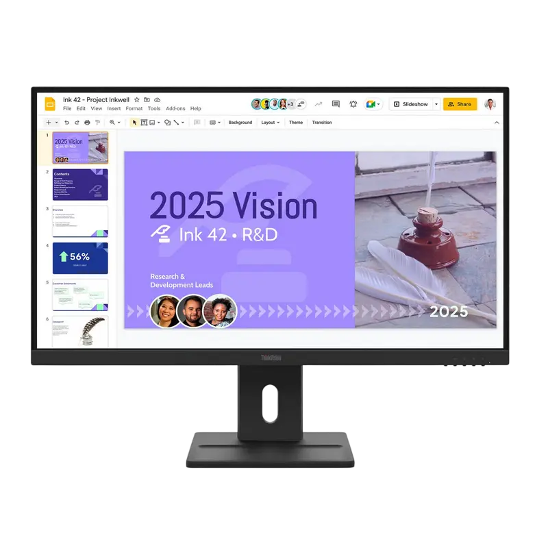 Monitor Lenovo ThinkVision E27Q-40 27 inch QHD IPS 100 Hz Negru