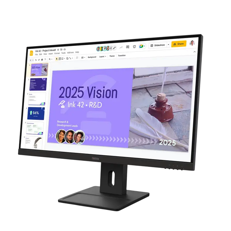 Monitor Lenovo ThinkVision E27Q-40 27 inch QHD IPS 100 Hz Negru, imagine suplimentară 8