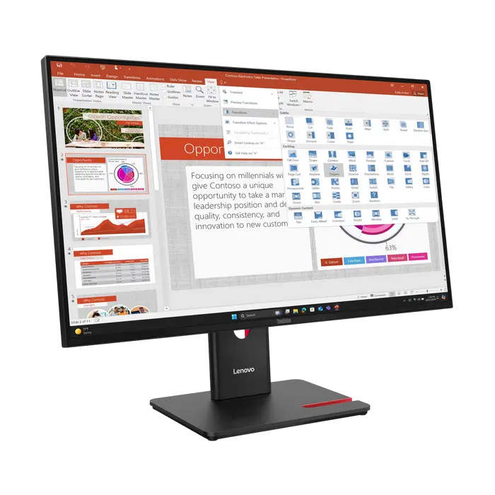 Monitor Lenovo ThinkVision T27-40 27 inch IPS Full HD 120 Hz Negru, ambalaj